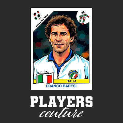 Franco Baresi World Cup Sticker Men's Hoodie – franco baresi black Players Couture design