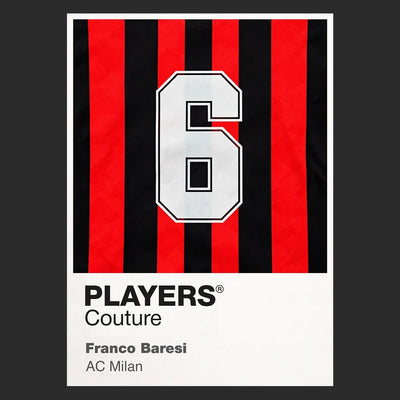 Franco Baresi 6 Football Shirt Frame - Icon Design (View 8)