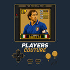 Franco Baresi 1P 8-Bit t-shirt retro gaming design by Players Couture