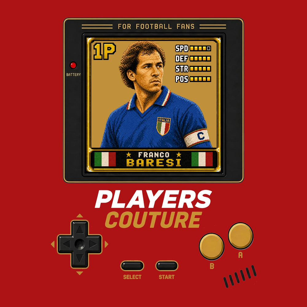 Franco Baresi 1P 8-Bit hoodie retro gaming design by Players Couture