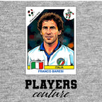 Franco Baresi World Cup Sticker Kids T-Shirt – franco baresi grey Players Couture design