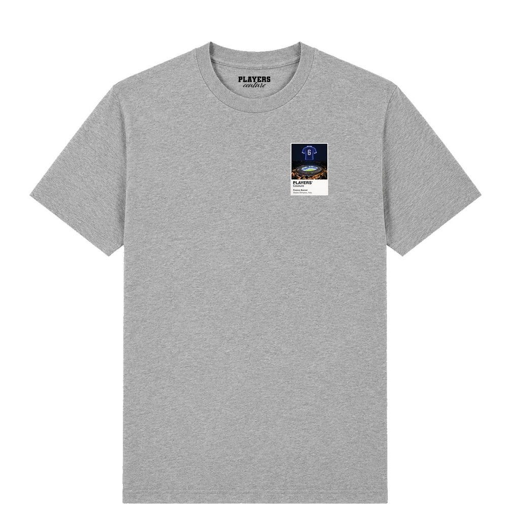 Franco Baresi Italy Icons in Lights Frame Men's T-Shirt in Gray