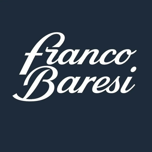 Franco Baresi Logo Men's T-Shirt – navy close-up detail shot of the Franco Baresi Players Couture logo design