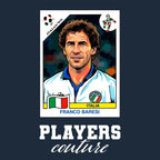 Franco Baresi World Cup Sticker Kids Hoodie – franco baresi navy Players Couture design