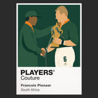 François Pienaar Rugby Union Icon Frame Men's T-Shirt – image 9