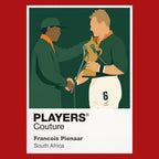 François Pienaar Rugby Union Icon Frame Men's T-Shirt – image 10