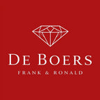Frank & Ronald De Boer Logo Men's Hoodie – red close-up detail shot of the Frank & Ronald De Boer Players Couture logo design