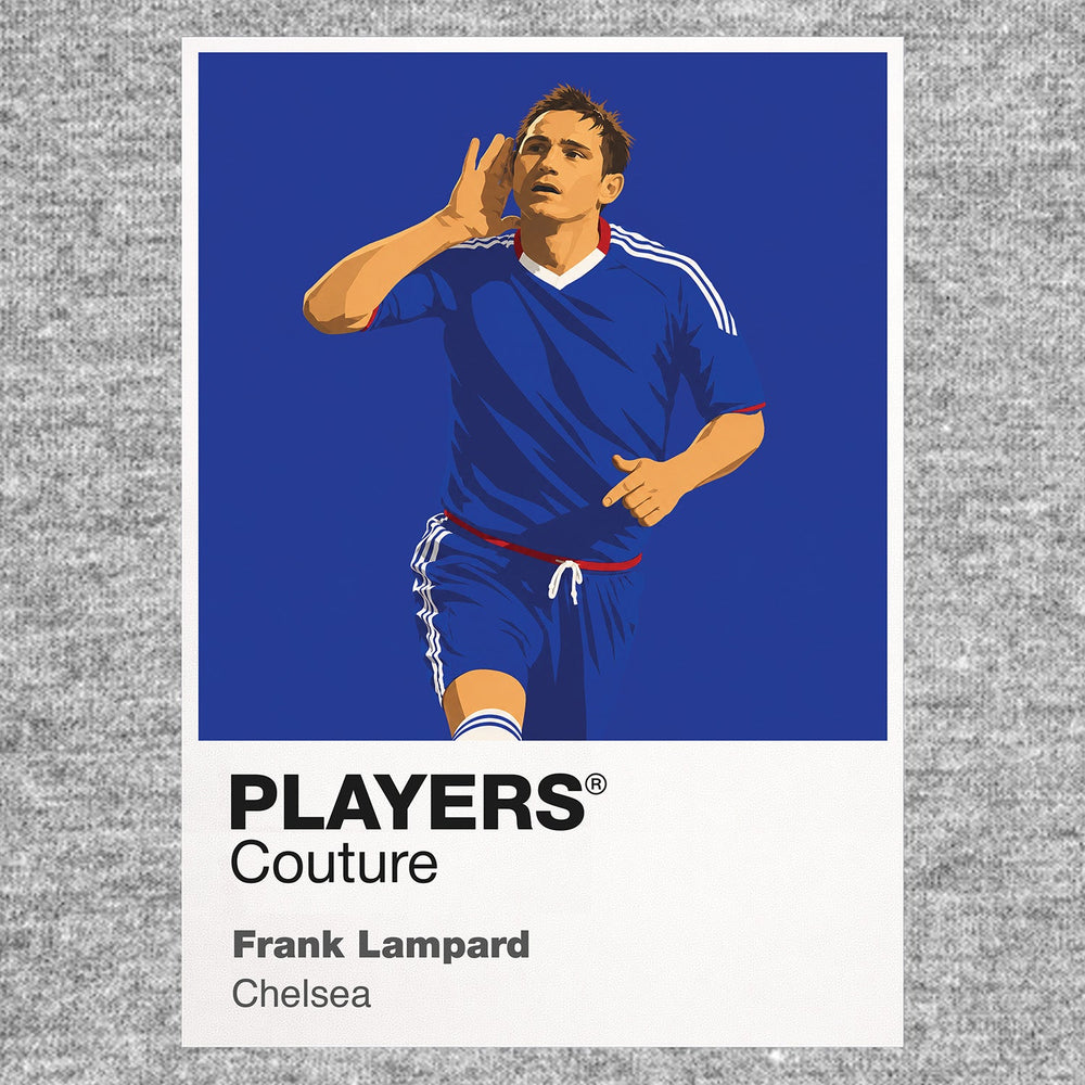 Frank Lampard Chelsea Icon Frame Men's Hoodie — Gray Artwork