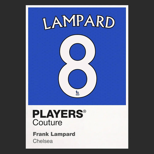 Frank Lampard 8 Football Shirt Frame - Icon Design (View 8)