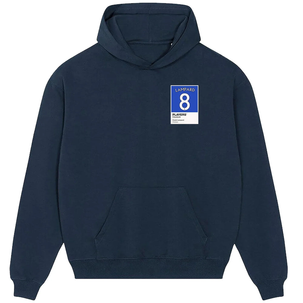 Frank Lampard 8 Football hoodie – navy men's hoodie featuring the Frank Lampard 8 Football Players Couture logo