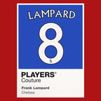 Frank Lampard 8 Football Shirt Frame Men's Hoodie – red close-up detail shot of the Frank Lampard 8 Football Players Couture