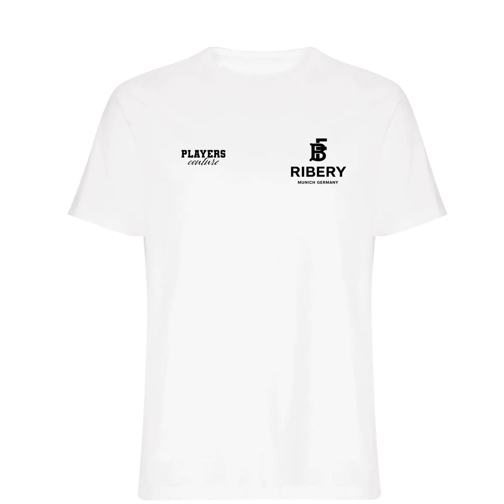 Frank Ribery Logo Players Couture Mens T-Shirt White