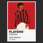Frank Rijkaard AC Milan Icon Frame — Black