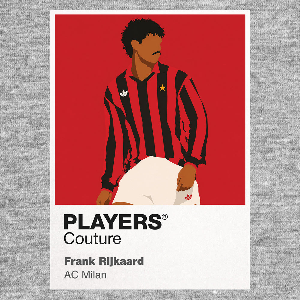 Frank Rijkaard AC Milan Icon Frame — Gray