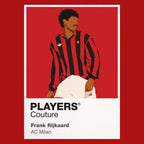 Frank Rijkaard AC Milan Icon Frame Men's Hoodie — Red Artwork