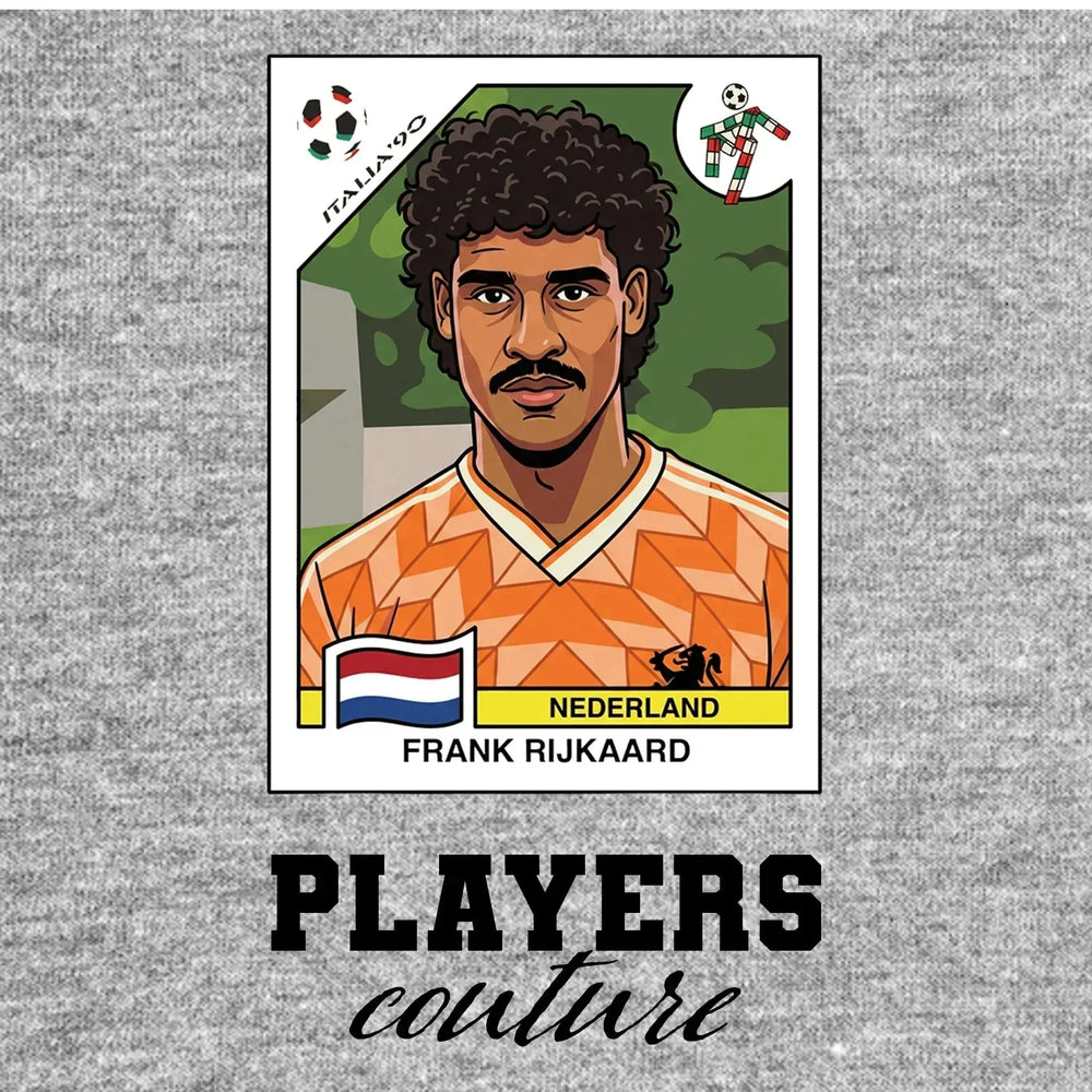Frank Rijkaard World Cup Sticker Kids T-Shirt – frank rijkaard grey Players Couture design