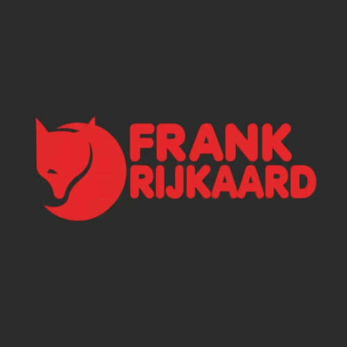Frank Rijkaard Logo Men's T-Shirt – black close-up detail shot of the Frank Rijkaard Players Couture logo design