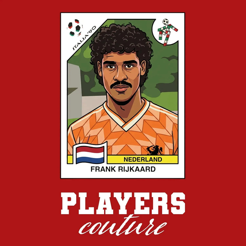 Frank Rijkaard World Cup Sticker Kids T-Shirt – frank rijkaard red Players Couture design