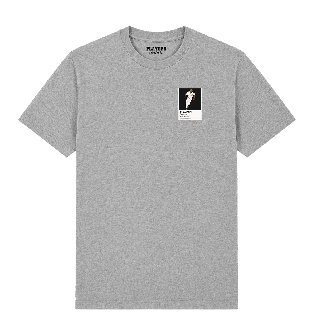 Frank Thomas White Sox Baseball Icon Frame Men's T-Shirt - Gray