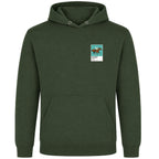 Frankel horse racing hoodie – mens earthy green hoodie view