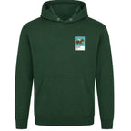 Frankel horse racing hoodie – mens forest green hoodie view