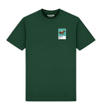 Frankel horse racing T-shirt – mens forest green tshirt view