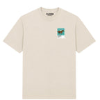 Frankel horse racing T-shirt – mens stone tshirt view