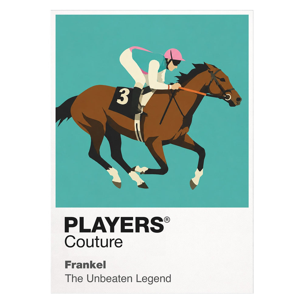 Frankel horse racing T-shirt – white view