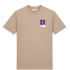 Frankie Dettori horse racing T-shirt – mens desert sand tshirt view
