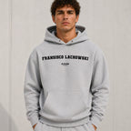 fransisco-lachowski name-print hoodie - grey