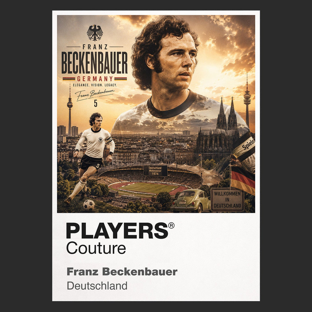 Franz Beckenbauer Germany Atlas Frame artwork by Players Couture