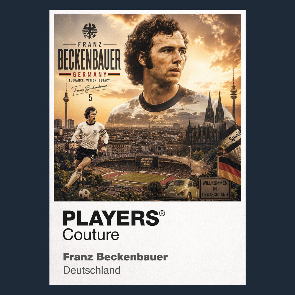Franz Beckenbauer Germany Atlas Frame artwork by Players Couture