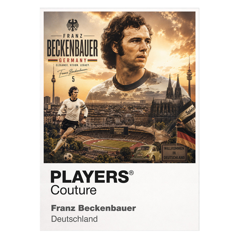 Franz Beckenbauer Germany Atlas Frame artwork by Players Couture