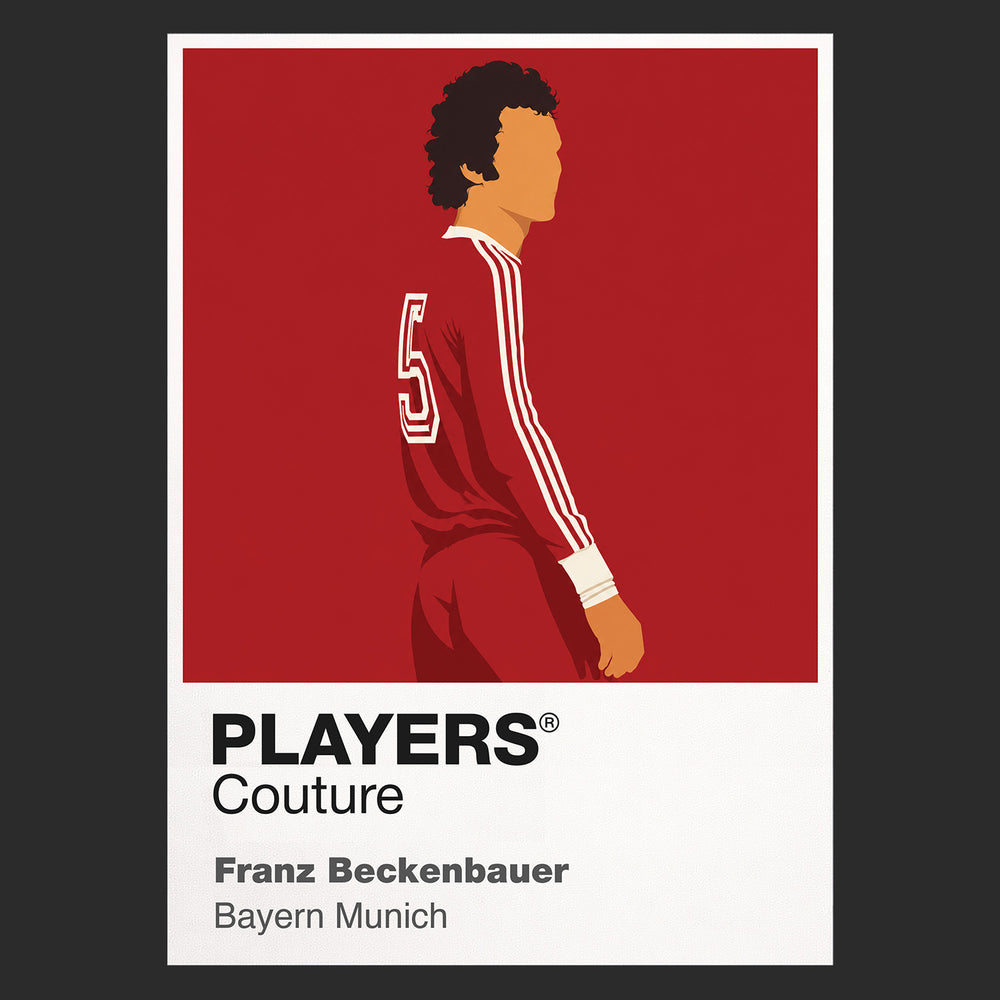 Franz Beckenbauer Bayern Munich Icon Frame — Black
