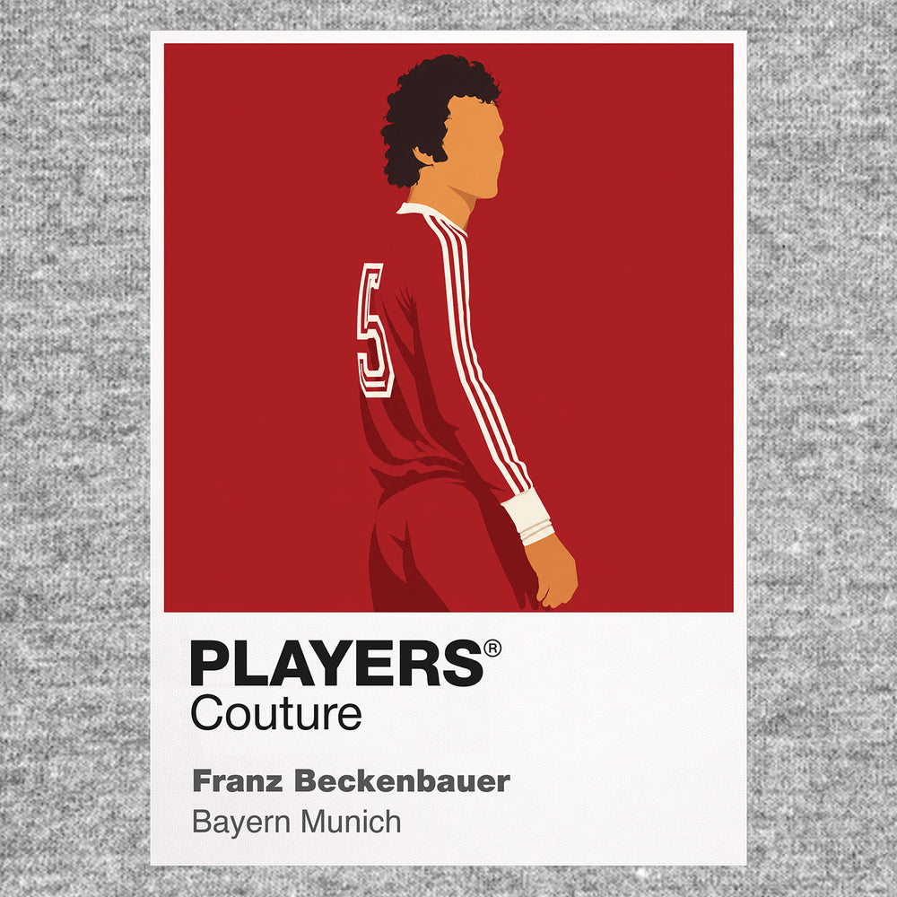 Franz Beckenbauer Bayern Munich Icon Frame — Gray