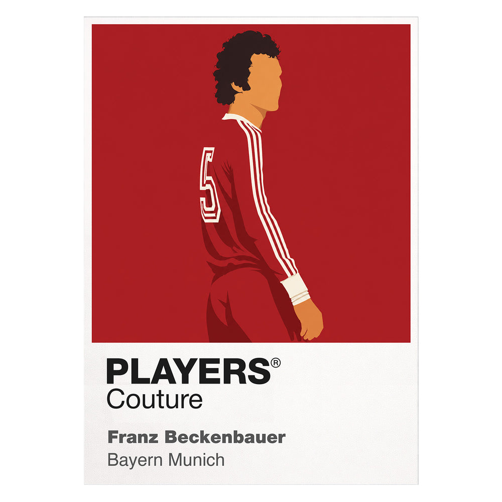 Franz Beckenbauer Bayern Munich Icon Frame — White