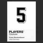 Franz Beckenbauer 5 Football Shirt Frame Men's Hoodie – black close-up detail shot of the Franz Beckenbauer 5 Football