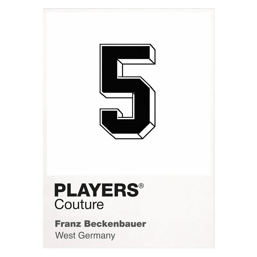 Franz Beckenbauer 5 Football Shirt Frame Men's Hoodie – white close-up detail shot of the Franz Beckenbauer 5 Football