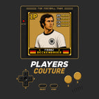 Franz Beckenbauer 1P 8-Bit hoodie retro gaming design by Players Couture