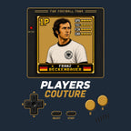 Franz Beckenbauer 1P 8-Bit hoodie retro gaming design by Players Couture
