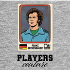 Franz Beckenbauer World Cup Sticker Kids Hoodie – franz beckenbauer grey Players Couture design