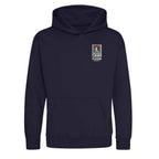 Franz Beckenbauer World Cup Sticker Kids Hoodie – franz beckenbauer sticker kids navy hoodie Players Couture design