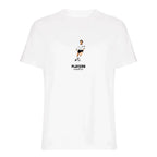 Franz Beckenbauer Icon t-shirt – white men's t-shirt with black Franz Beckenbauer Icon letters and Players Couture logo on