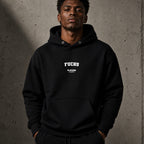 fuchs name-print hoodie - black