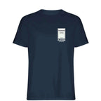 Fulham Monopoly Card t-shirt – red men's t-shirt with white Fulham Monopoly Card letters and Players Couture logo on the