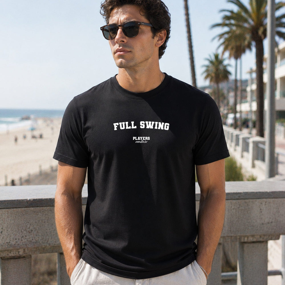 Full Swing black men's T-shirt lifestyle photograph 6