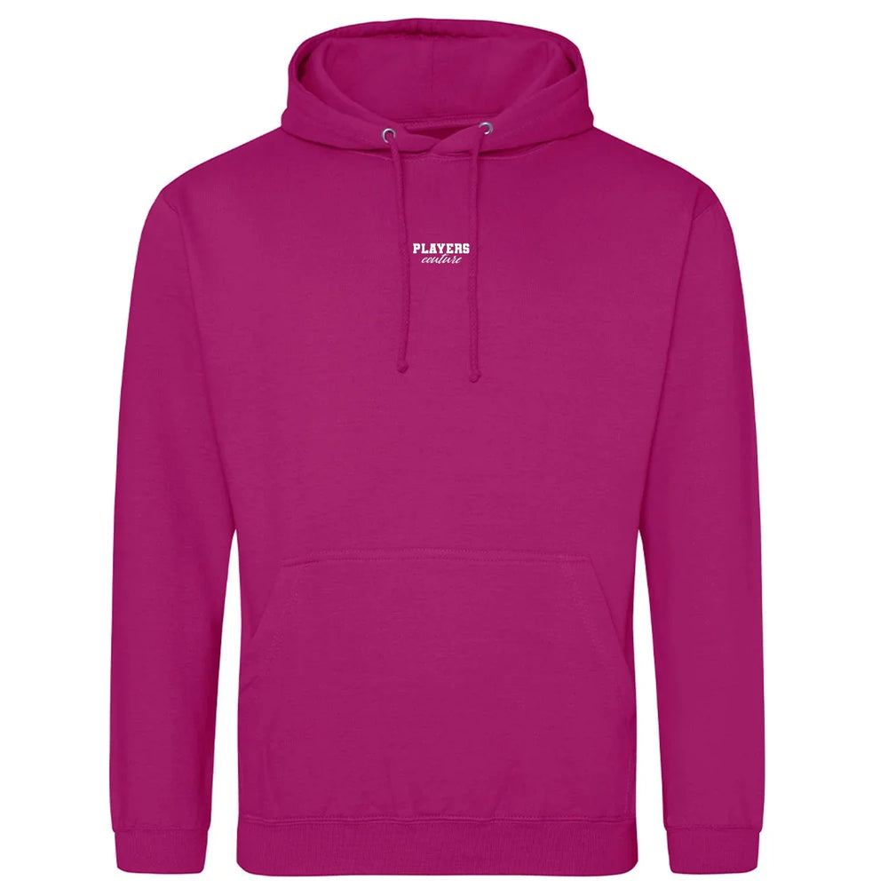 Essentials Collection Players Couture Men's Classic Staple Fuchsia Pink Hoodie - Fuchsia Pink / XS | Basics, Essentials Collection, Hoodies, Men's