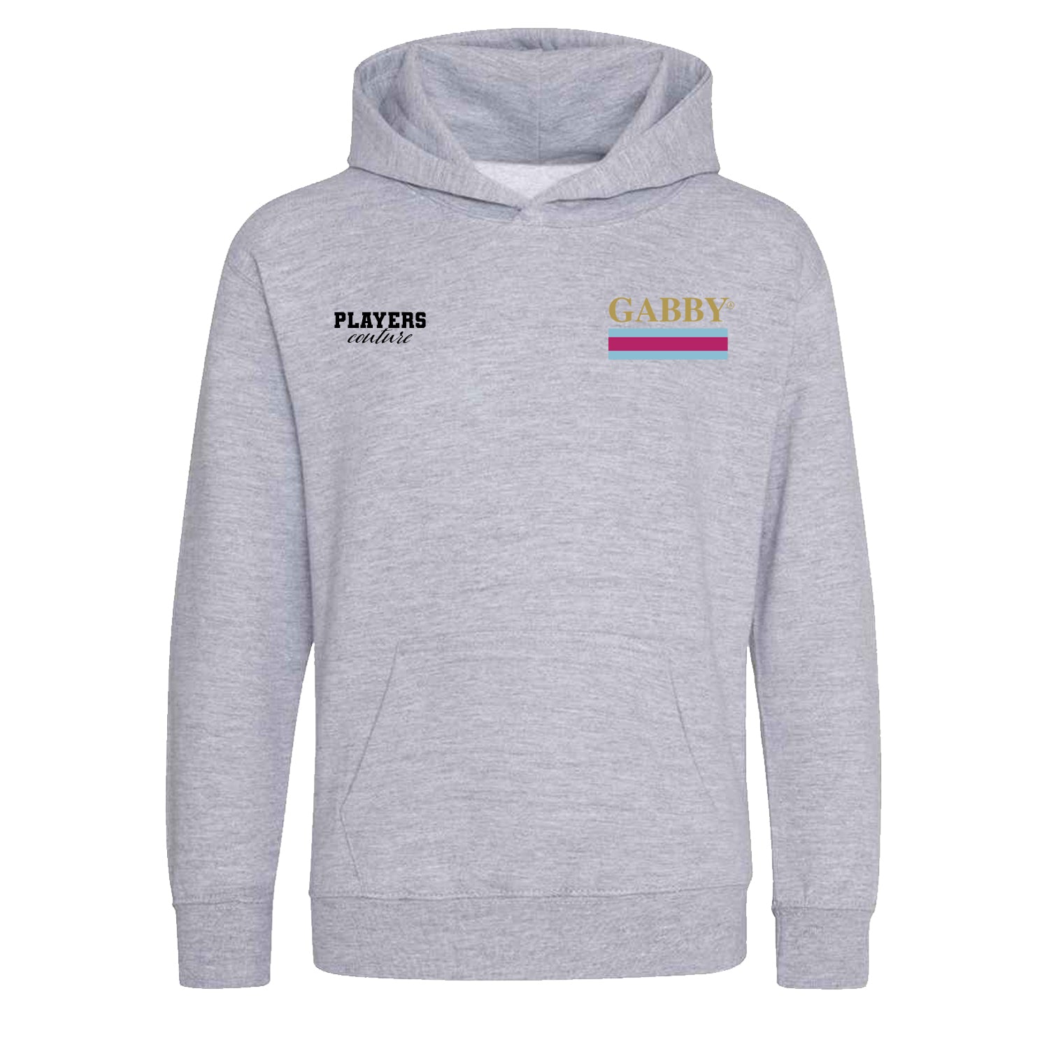 Gabby Agbonlahor Logo Players Couture Kids Hoodie Gray