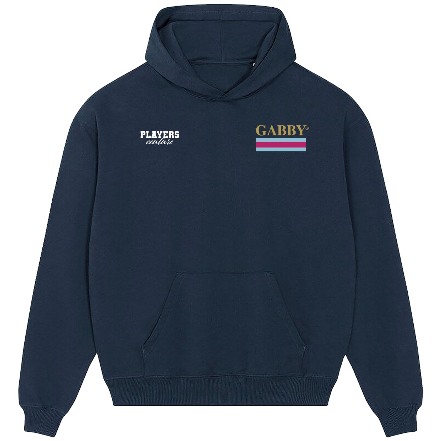 Gabby Agbonlahor Logo Players Couture Men's Casual Hoodie Navy