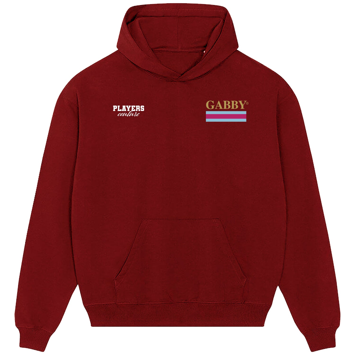 Gabby Agbonlahor Logo Players Couture Men's Casual Hoodie Red
